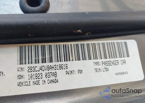 2010 Dodge Challenger Se z USA, uszkodzony, nr VIN 2B3CJ4DV8AH318616